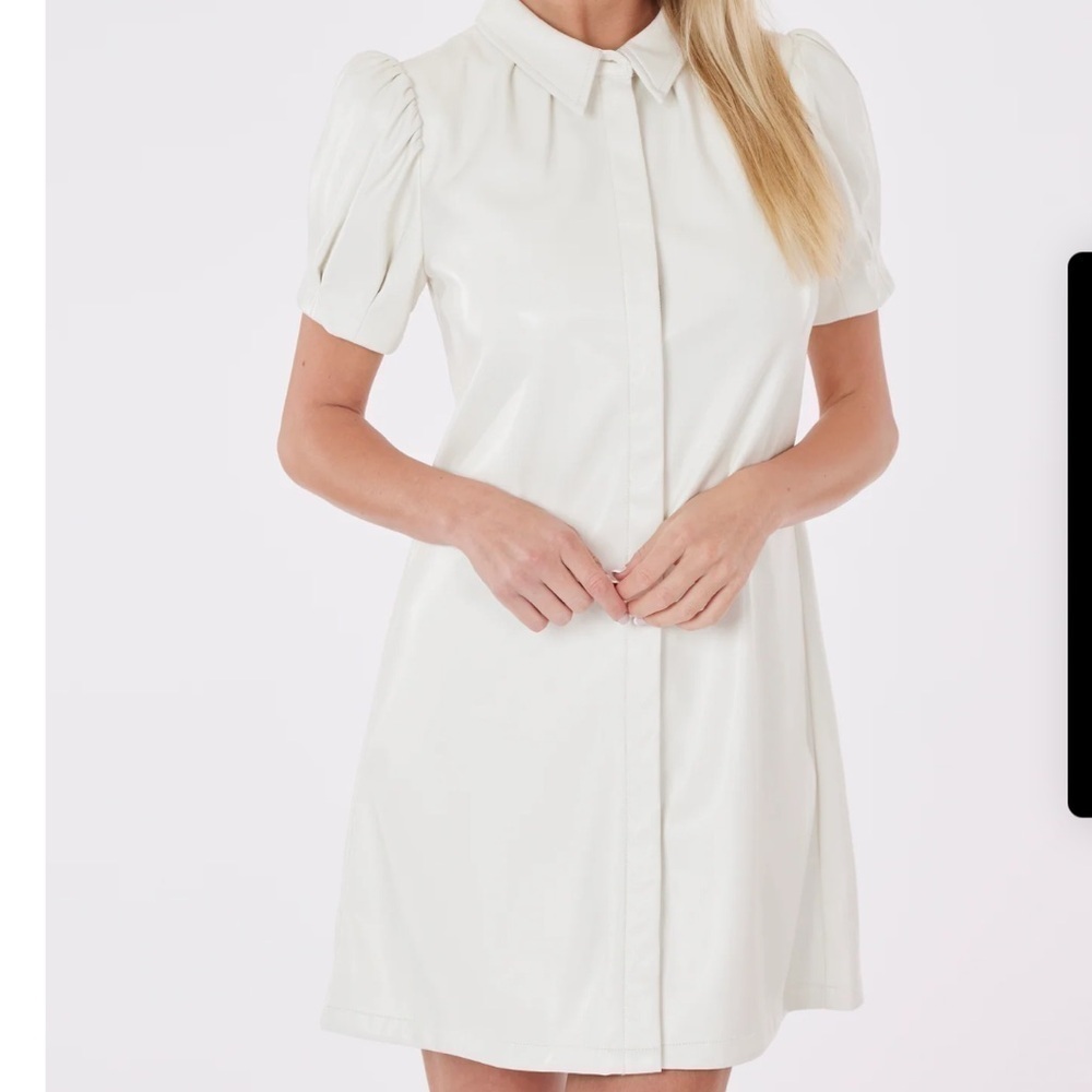 Dolce Cabo Vegan Leather Dress Size Small - Picture 9 of 11